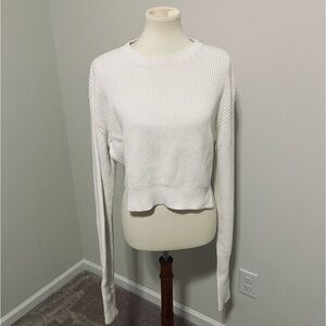 RtA Rae White Cashmere knit sweater